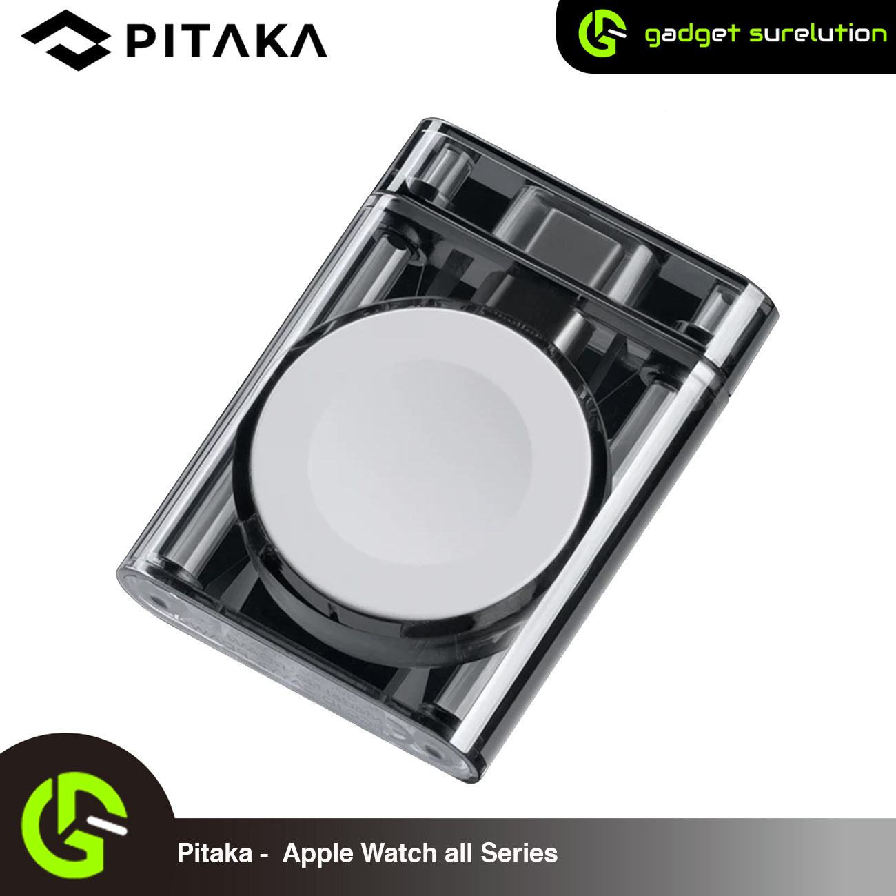 PITAKA ﻿MagEZ Slider with 4000mah Aramid fiber MagEZ Battery Pack | PITAKA Power Dongle for Apple Watch all Series