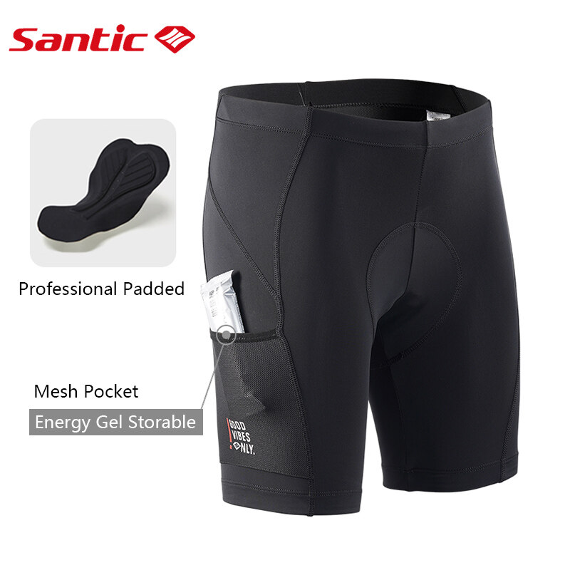 Santic Men Cycling Shorts 4D Padding Shorts Unisex MTB Bike Shorts Breathable Road Bicycle Shorts for Women WM1C05125