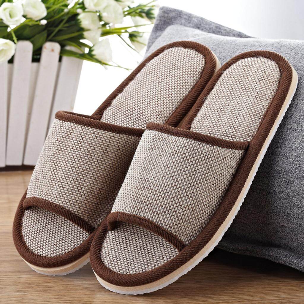 Womens Mens Couples Fashion Casual Home Slippers Indoor Floor Flat Shoes Sandals