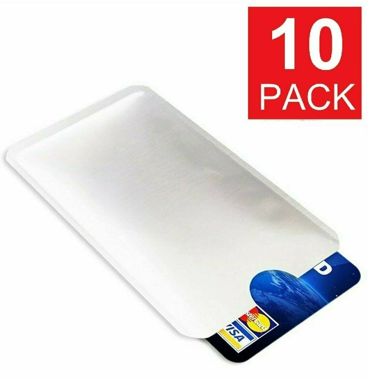 [SG In-Stock] 10pcs Credit Card / 4pcs Passport RFID Blocking ANTI THEFT Safety Sleeve NRIC Touch N Go Paywave Ezlink IC Card Protector Case Holder Protection Wallet