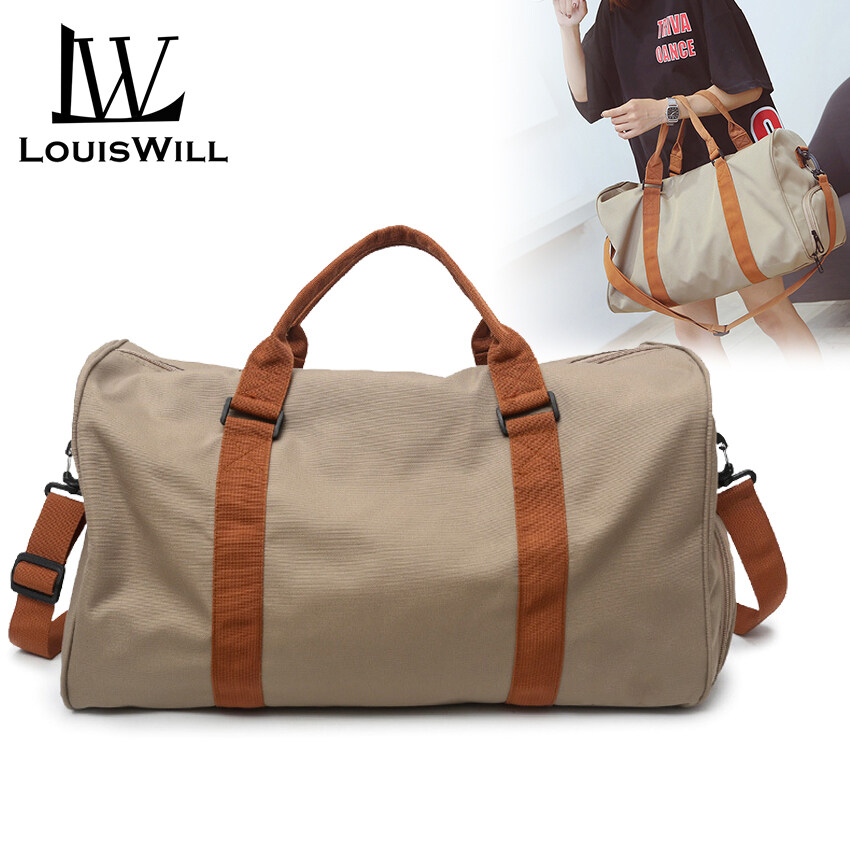 LouisWill Women Travel Bags Waterproof Weekender Bags Oxford Cloth Luggages Handbags Shoulder Bags Traveling Bags Shoes Separation Sport Bags Fitness Bags Gym Totes for Men Women 
