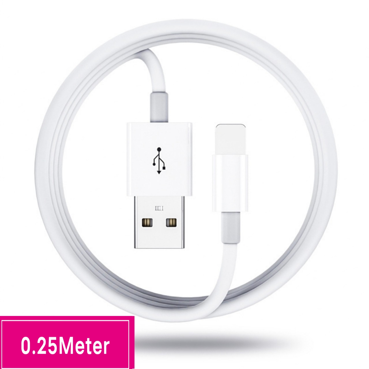 Lightning charging Cable compatible For iPhone X XS Max XR  Wire Data and Sync USB Charger for iPhone 12 11 7 8 6 6s Plus USB Charging Cord 0.25m 1m 2m white colour