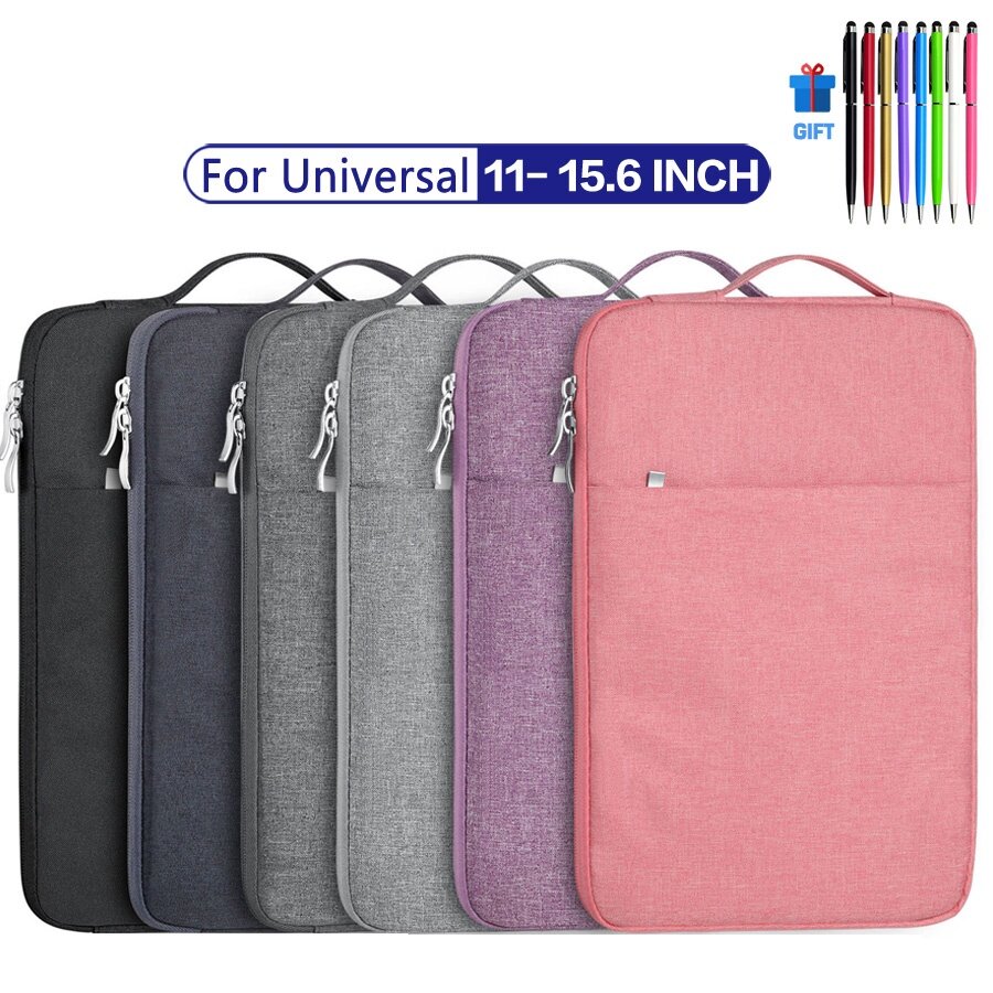 Portable Waterproof Laptop Bag Case 13.3 13 11.6 12 14 15 15.6 inch Notebook Sleeve Handbag Case